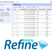 OpenRefine screen