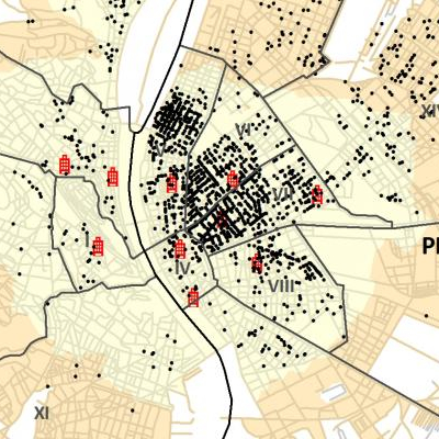 map of budapest