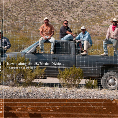 men on truck at the US/Mexico border
