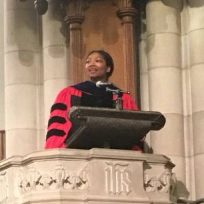 Scholar, Preacher, and Activist Rev. Dr. Eboni Marshall Turman preaching at Duke Chapel on Feb (12th) 2017